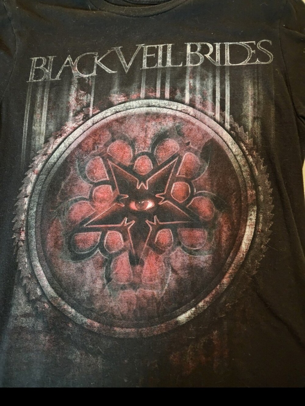 Black Veil Brides Graphic Black Cotton Shirt size Small (Juniors) LIKE NEW!